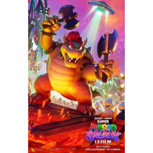 Super Mario Galaxy Véritable Affiche De Cinéma Neuve 120x160 Cm Pliée 120 X 160