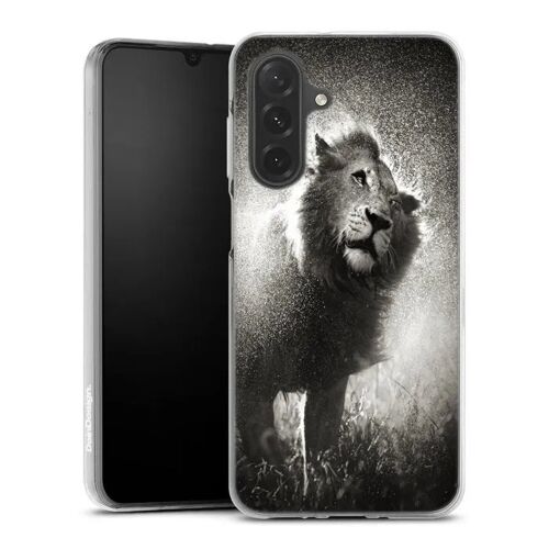 Coque Samsung Galaxy A27 5G Roi Lion | Housse Antichoc Silicone Souple, Ultra Fine, Protection intégrale, Motif Animaux Noir et Blan