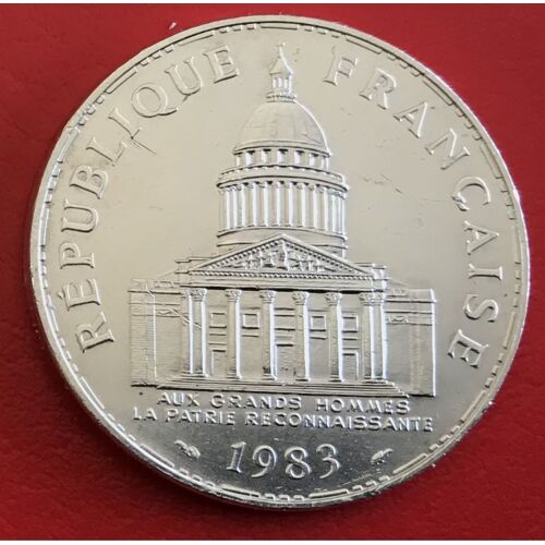 100 Francs - Pantheon - 1983 - France - Argent