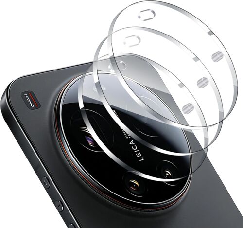 KALANKA-Protection Objectif Caméra Arrière pour Xiaomi Mi 17 Ultra, 3 Pièces Film de Vitre Protecteur pour Appareil Photo, Transparent Verre Trempé Camera Film en Verre Renforcé, Ultra HD, 9H Dureté