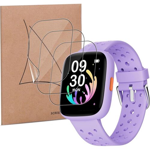 Kalanka-Protection Écran Pour Biggerfive Brave 2/Bw02 1.8 Pouces, 3 Pièces [Anti-Rayure] Tpu Flexible Protecteur D¿Écran Avec Couverture Complète, Sans Bulles Et Haute Sensibilité Tactile