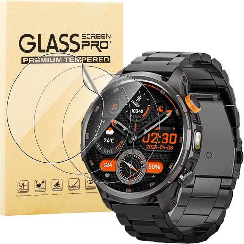 Kalanka-3 Pièces Protection Écran Pour Dekelife Montre Ak90/Banlvs Montre Ak90 1.91 Pouces, Hd Souple Tpu Film Protection, Sans Bulles, Anti-Rayures Protecteur D'écran Accessoires