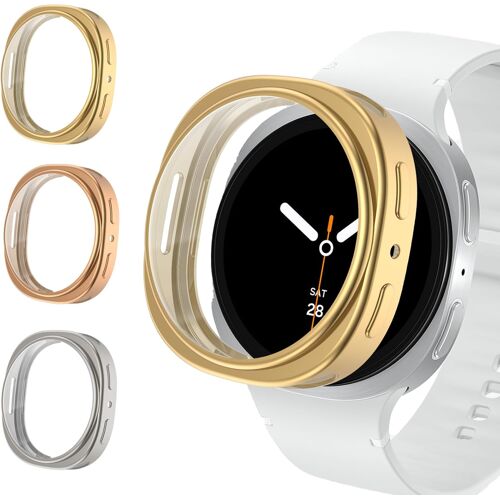 Kalanka-3 Pièces Coque Pour Protection Montre Samsung Watch 8 40mm,Tpu Avec Protecteur Housse Hd Clear Case Accessoires De Protections En Intégré Pour Protection Samsung Galaxy Watch 8 40mm Femme Hom