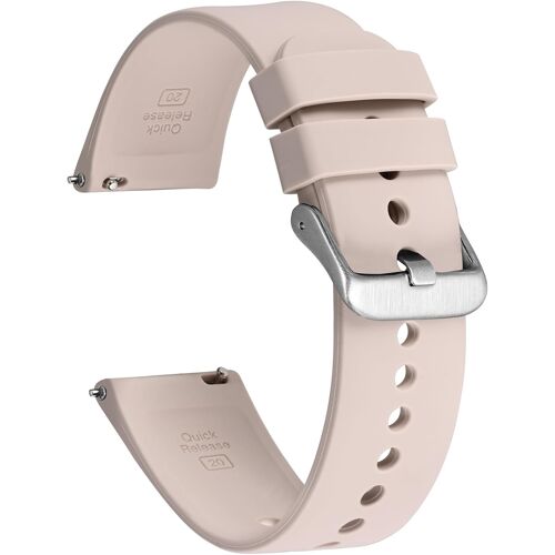 Kalanka-18mm 19mm 20mm 21mm 22mm Bracelets De Montre En Silicone, Bracelets De Montre De La Série Sportive Avec Libération Rapide