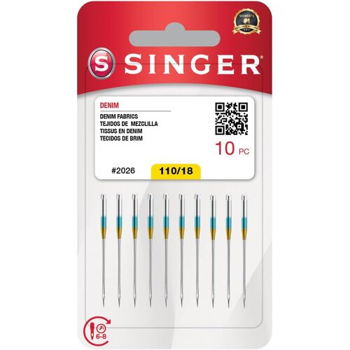 Kalanka-Singer Lot De 10 Aiguilles Pour Machine À Denim Taille 110/18