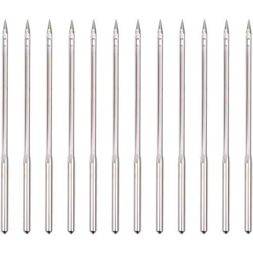 KALANKA-Lot de 12 aiguilles de rechange pour alêne de couture et de cuir pour réparation de chaussures, aiguilles de rechange pour laçage et couture