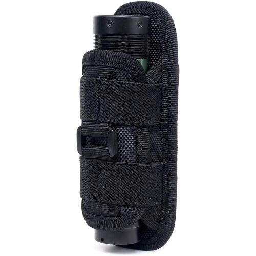 Kalanka-Étui Pour Lampe De Poche Tactique Pochette De Lampe De Poche Support De Torche Électrique Pochette D'étui De Lampe Poche Pour Ceinture Porte Lampe Torche, Rotatif À 360°| Dégagement Rapide