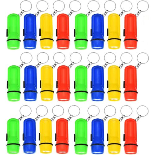 KALANKA-Mini lampe de poche porte-clés pour enfants 24 pièces - Petit cadeau utile pour anniversaire d'enfant - Petits cadeaux d'anniversaire - Sac surprise