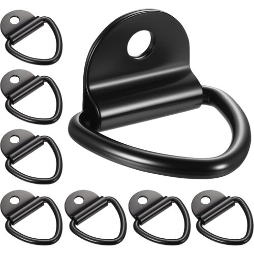 Kalanka-8 Pcsanneaux D'arrimage En D, Anneaux Arrimage, Remorque D'anneau Montage Crochet Arrimage En D De Fixation De Montage Pour Camions Voitures Remorques Accessoires(Charge 1000 Kg)