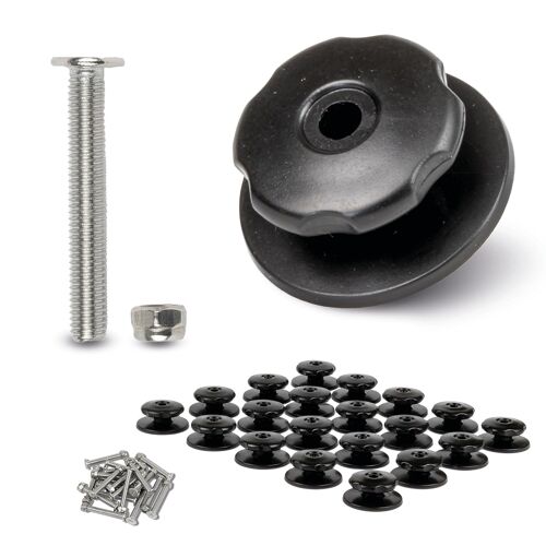 KALANKA-CargoVA - Accessoires de véhicules intelligents - 20 boutons-pression avec vis et écrous de sécurité - parfaits pour fixer des filets de remorque et des bâches