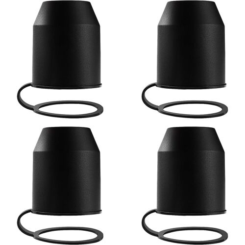 Kalanka-4 Pièces Cache Boule Attelage, Cache-Boule Pour Crochet De Remorque, Capuchon De Protection De Boule D'attache Remorque, Couvercle De Boule De Remorquage, Pour Voiture, Camping Car