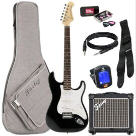 Fazley Classic Series Fst118 Black Pack Débutant Guitare Électrique
