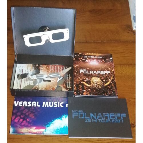 Coffret Double 2x Dvd De Michel Polnareff " Ze (Re) Tour 2007 " En Édition Deluxe Limitée Complet 2 Dvd + Affiche De Concert + Lunettes Et Livret