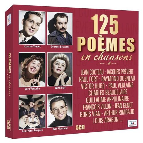 125 Poèmes En Chansons - Cd Album