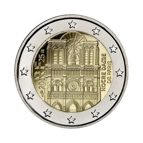 Pièce De 2 Euros Notre Dame 2025