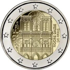 Pièce De 2 Euros Notre Dame 2025