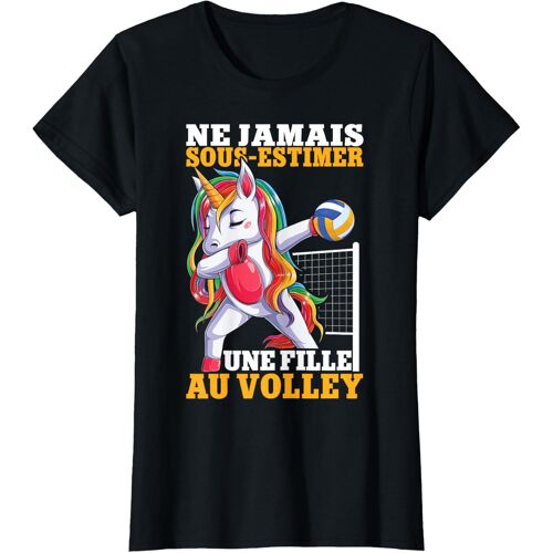 Kalanka-Ne Jamais Sous-Estimer Une Fille Au Volley Drôle Volleyball T-Shirt