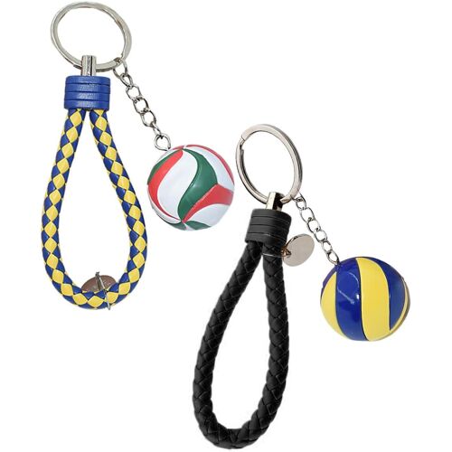 Kalanka-Porte Clef,2 Pièces Porte-Clés Volley-Ball Basket-Ball Balle Gadgets Sport Idée Cadeau Pour Les Sportifs,Pour Équipe,Accessoires Personnalisés,Keychain Cute Pour Le Sac À Dos,Le Porte-Monnaie