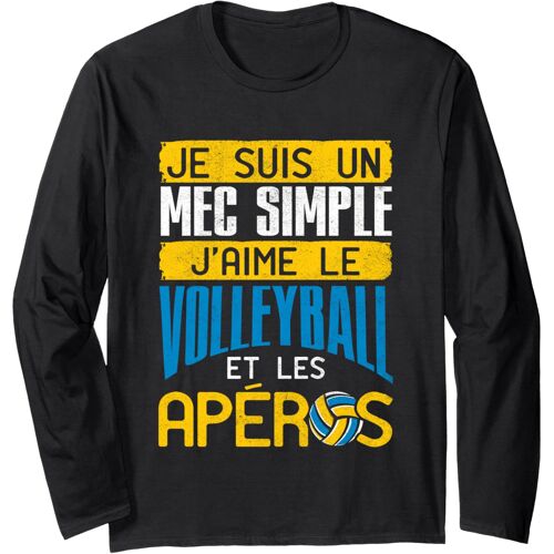Kalanka-Volleyball Shirt Homme Joueur De Volley-Ball Cadeau Manche Longue