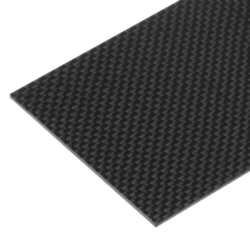 KALANKA-1 Pièce Feuille en Fibre de Carbone 125x75x1.5mm Surface Brillante Bande en Fibre de Carbone Plate Tissage Uni pour Cerfs-Volants et Avions RC