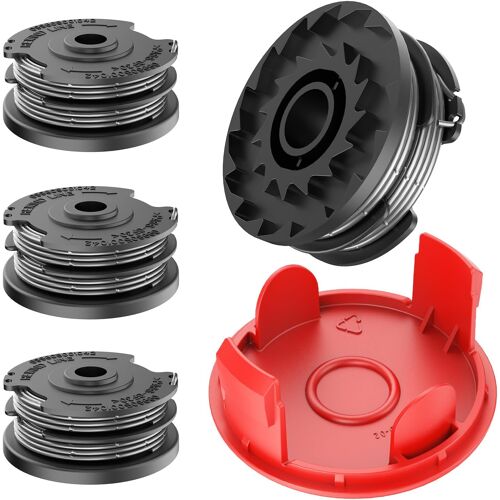 KALANKA-Bobines de fil pour coupe-bordure Bosch ART 36-36 LI, ART24/24+, ART 27/27+, ART 30/30+, bobine de rechange F016800351 (4 bobines de fil + 1 couvercle de bobine)