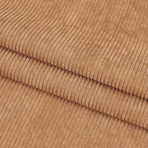 KALANKA-Tissu Velours Côtelé Camel, 100x155cm Bricolage Couture Artisanat Matériaux Velours Côtelé Tissu D'Ameublement pour Coudre Manteau Chemise Robe Pantalon Costume Canapé Bricolage