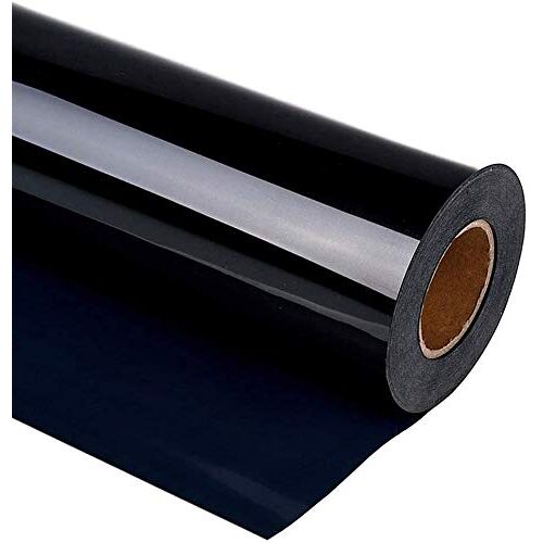Kalanka-Rouleau Flex Thermocollant Pour Tissu-30cmx 300cm Pour Cricut & Silhouette Cameo-Rouleau Vinyle Thermocollant,Très Résistant Pourt-Shirts Et Vêtements, Facile À Couper Et À Désherber Le Noir