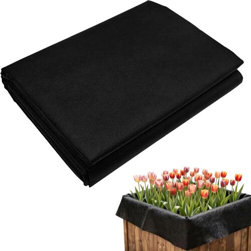 KALANKA-Sac de plantation, en tissu non tissé, 162 x 210 cm, pour plate-bande surélevée et bac à légumes, insert respirant pour balcon et terrasse, perméable à l'eau et robuste