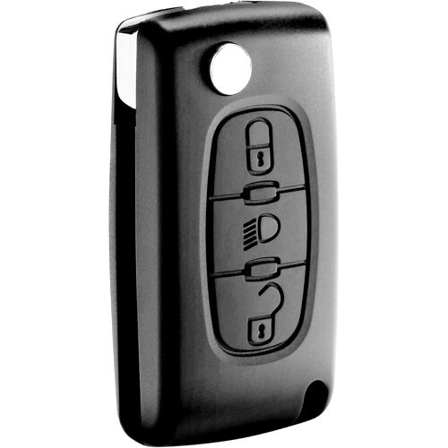 Kalanka-Jongo® Ce0523 Coque Clé Sans Lame 3 Boutons Phare Compatible Avec Citroen C4 C5 C6 Picasso Grand Picasso Boîtier Télécommande Plip Voiture + 2 Goupilles Incluses
