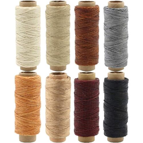 Kalanka-Fil À Coudre En Cuir De 240 M 150d Pour Artisanat En Cuir Diy, 0,8 Mm De Diamètre, 8 Couleurs Chacun De 30 M