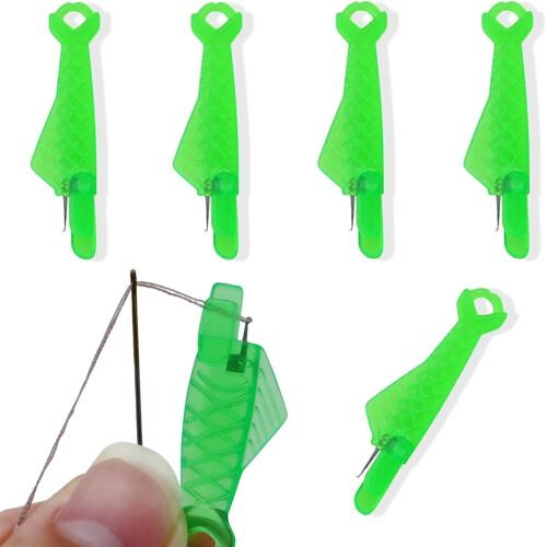 Kalanka-Enfile Aiguille Accessoires Couture Lot De 5 Outils Passe Fil Plastique Pour Enfilage Aiguilles Main Machine À Coudre Utilisation Maison Atelier Projets Couture