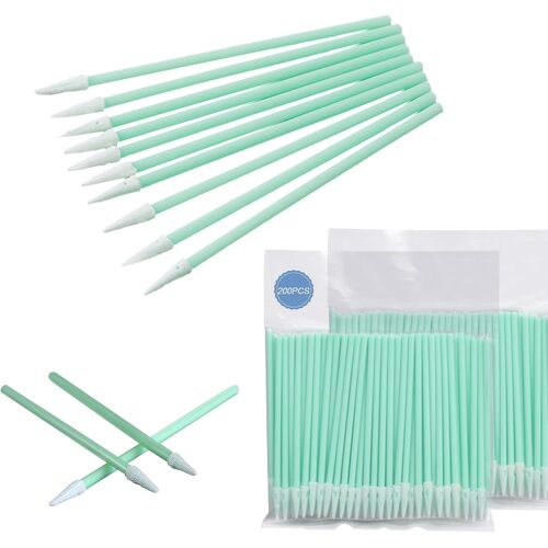 Kalanka-Lot De 200 Cotons-Tiges De Nettoyage, Pointes En Mousse, Tampons De Nettoyage Polyvalents, Bâtonnets De Nettoyage En Mousse Pour Appareil Photo, Imprimante À Jet D'encre, Tête D'impression, É 