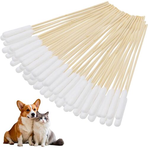 Kalanka-Coton-Tige Pour Animaux De Compagnie, 150 Pièces, Tampons De Nettoyage Pour Animaux De Compagnie, Outils De Nettoyage Des Oreilles, Produits De Soins Des Oreilles Pour Animaux De Compagnie
