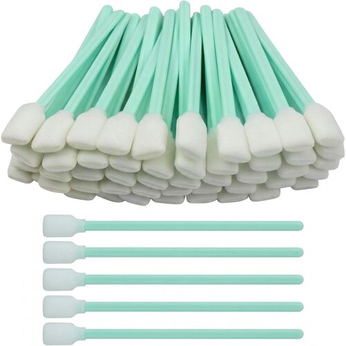 Kalanka-50 Pcs Cotons-Tiges De Nettoyage, Pointes En Mousse, Tampons De Nettoyage Polyvalents, Bâtonnets De Nettoyage En Mousse Pour Appareil Photo, Imprimante À Jet D'encre, Tête D'impression 