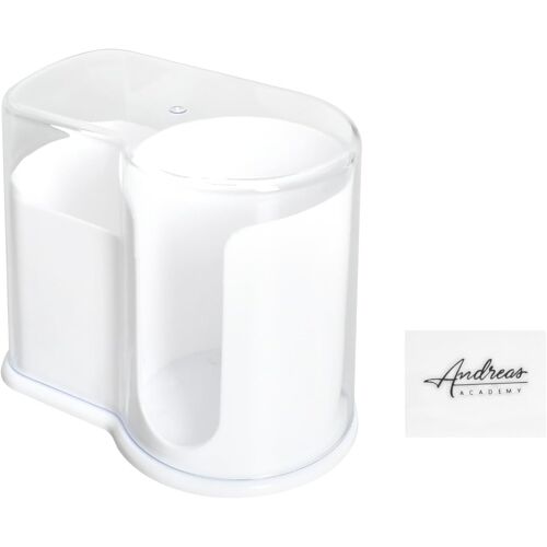KALANKA-Boite a Coton Tige en Plastique Transparent avec Couvercle, Boîte de Rangement pour Boules de Cotons-Tiges et Tampons de Coton, Rangement pour Salon, Chambre à Coucher, Salle de Bain, Coiffeu