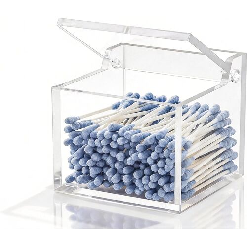 Kalanka-Support Q-Tip Dp011 Avec Couvercle, Organisateur De Cotons-Tiges Et Boules De Coton, Tampons De Maquillage, Et Boîte De Rangement Cosmétique 