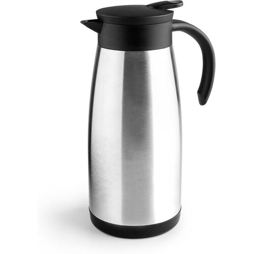 Kalanka-- Carafe Isotherme Double Paroi En Acier Inoxydable 18/10 1400 Ml, Métallique, Metallic Silver