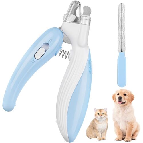 Kalanka-Coupe Griffes Chat Professionnel, Coupe Ongle Chien Chat,Avec Sécurité Positionnement Trou Et Éclairage Led, Lime À Ongles I, Pour Lapins, Cobayes, Oiseaux Et Petits Animaux