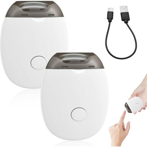 Kalanka-2 Pièce Coupe Ongles Électrique, 3 En 1 Coupe-Ongles Automatique Avec Lumière Led, 3 Vitesses, Coupe-Ongles Intelligent, Rechargeable Usb, Pour Adultes 