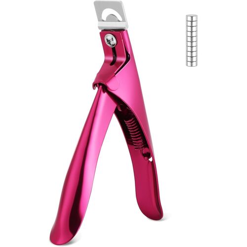 Kalanka-2 Pièce Ciseaux En U Pour Nail Art Et 20 Aimants De Manucure, Coupe Ongle Capsule, Coupe Capsules Ongles Professionnel En Acier Inoxydable, Convient Pour Coupe Faux Ongles, Ongles Acryliques, 