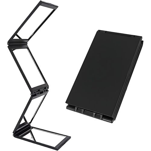 Kalanka-2 Pièces Miroir 360 Degrés Pour Se Couper Les Cheveux, Miroir De Quatre Panneaux Pliable, Portable Miroirs De Maquillage De Table, Pour Coiffure, Rasage, Maquillage (1 Grand, 1 Petit) 