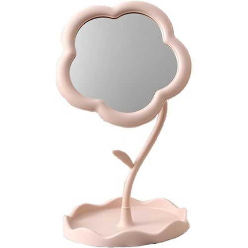 KALANKA-Miroir Maquillage Fleur, Miroir de Table, Miroir Cosmétique, pour Table, Chambre, Salle de Bain, Maison et Voyage