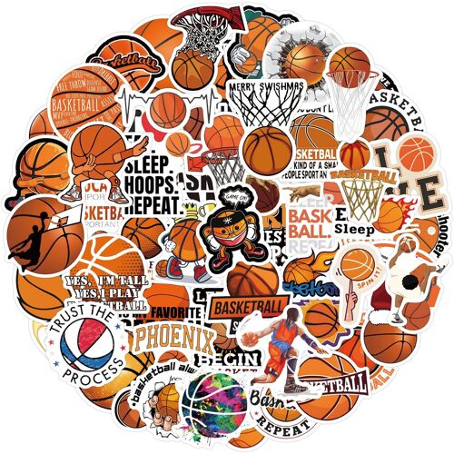 Kalanka-120 Autocollants De Basket-Ball Sportifs, Autocollants Graffiti En Vinyle Étanches De Motivation Pour Le Jeu De Basket-Ball Pour Ordinateur Portable, Guitare, Bagages, Skateboard, Adolescents