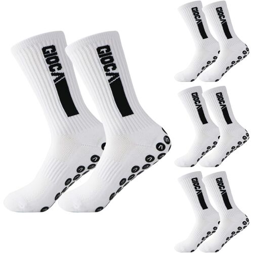 Kalanka-Lot De 3 Paires De Chaussettes De Football Antidérapantes Pour Adultes, Chaussettes De Foot, Chaussette Antidérapante Foot, Respirantes Pour Le Football, Le Basket-Ball Et La Course À Pied,Bl
