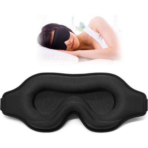 Kalanka-Masque De Nuit 3d Pour Dormir, Masque De Sommeil Confortable Et Respirant, Cache Yeux Réglable Doux, Bandeau Yeux Sommeil Pour Homme Et Femme, Bloque La Lumière Pour Le Voyage Et Le Repos (No 