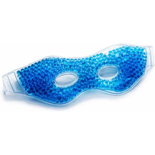Kalanka-Masque Yeux Froid | Perles De Gel | Apaisant - Anti-Cernes - Anti-Poches - Décongestionnant | Froid Ou Chaud | Réutilisable À Volonté 