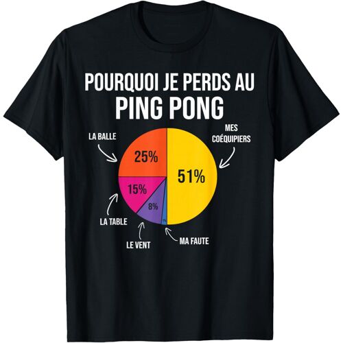 Kalanka-Pourquoi Je Perds Au Ping Pong Pongiste Tennis De Table Fans T-Shirt