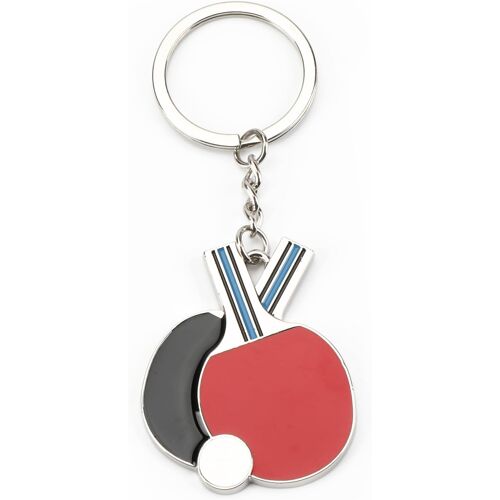 Kalanka-Porte-Clés En Acier Inoxydable En Forme De Raquette De Tennis De Table Créative, Design Moderne Et Minimaliste Pour Les Amateurs De Sport