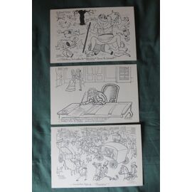 3 Dessins J.Sennep Affichette Humoristique Publicité Laboratoires /10