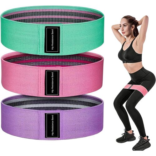 Kalanka-Elastique Musculation, Bandes Elastiques De Fitness Antidérapantes En Tissu, 3 Niveaux De Résistance Pour Yoga, Fessiers Et Autres Sports Et Sac De Rangement